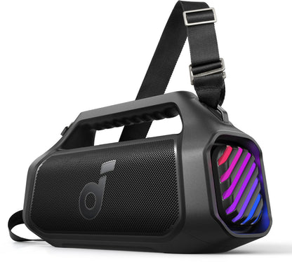 Φορητό Ηχείο Bluetooth Anker SoundCore Boom 2 Plus Νέα Έκδοση, 140W, TWS, RGB, Αδιάβροχο, Μαύρο A3134012
