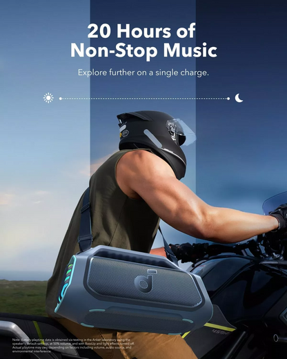 Φορητό Ηχείο Bluetooth Anker SoundCore Boom 2 Plus Νέα Έκδοση, 140W, TWS, RGB, Αδιάβροχο, Μπλε A3134032
