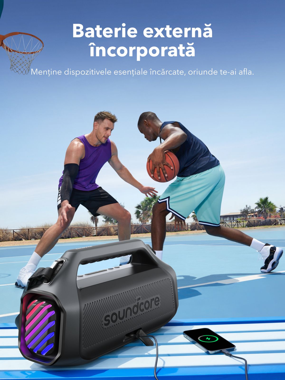 Φορητό Ηχείο Bluetooth Anker SoundCore Boom 2 Plus Νέα Έκδοση, 140W, TWS, RGB, Αδιάβροχο, Μαύρο A3134012