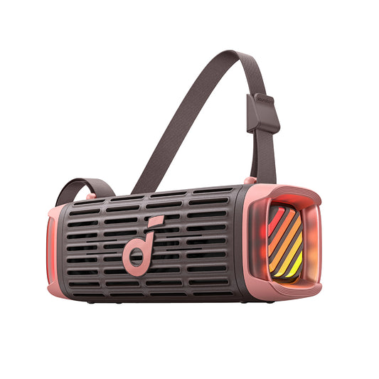 Φορητό Ηχείο Bluetooth Anker SoundCore Boom 3i, 50W, RGB, Αδιάβροχο, Καφέ Ροζ D5100080