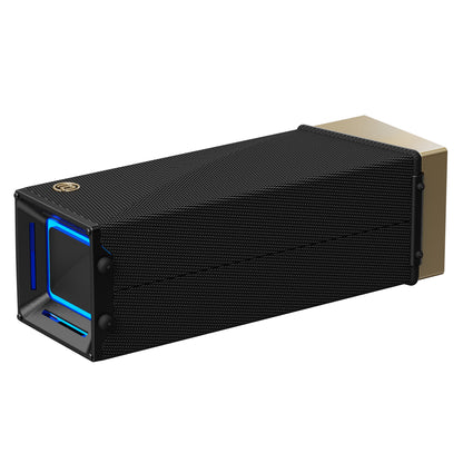 Φορητό Ηχείο Bluetooth Bugani Brief TT, 60W, RGB, Αδιάβροχο, Μαύρο Χρυσό