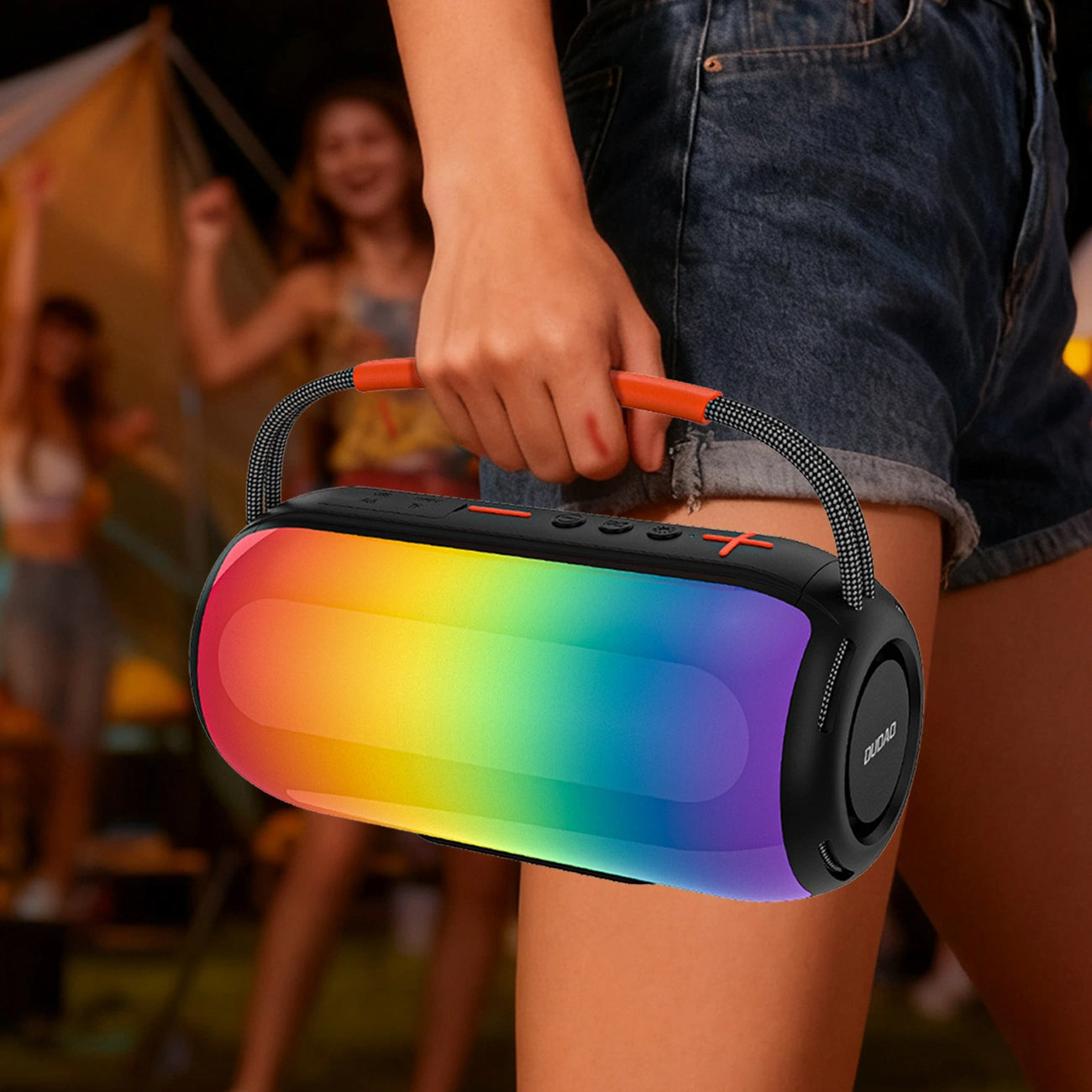 Φορητό Ηχείο Bluetooth Dudao Y21, 2 x 5W, TWS, RGB, Μαύρο