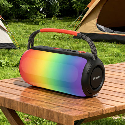 Dudao Y21 Portable Bluetooth Speaker, 2 x 5W, TWS, RGB, Black