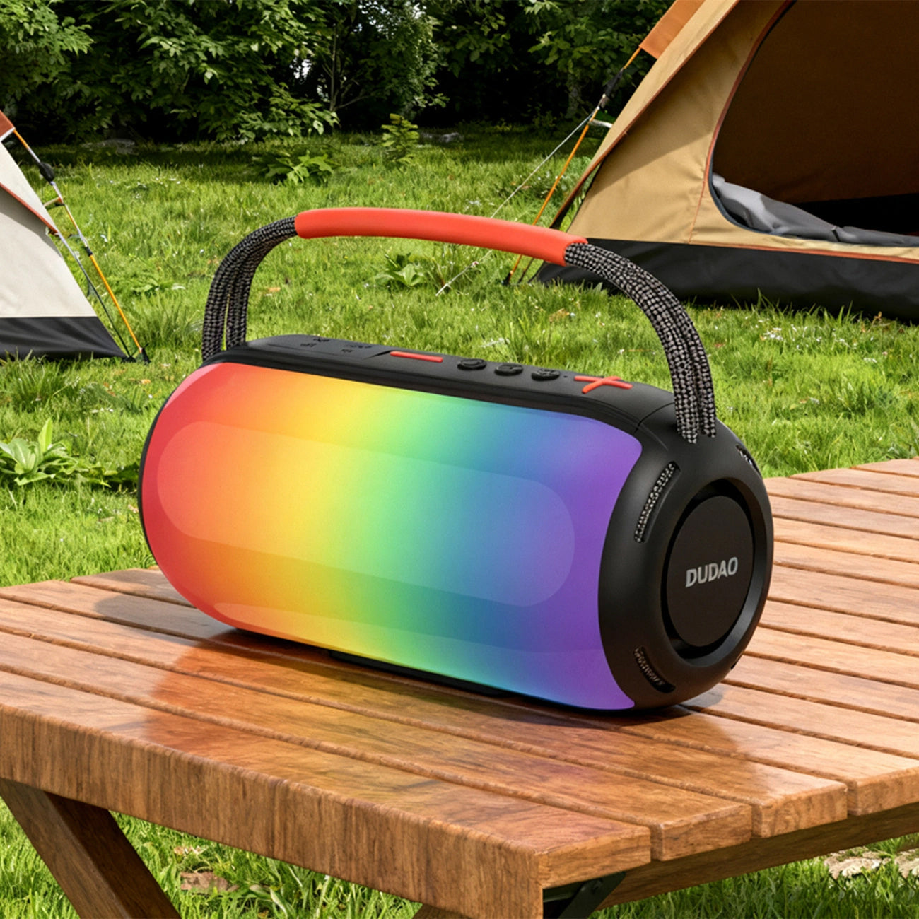 Φορητό Ηχείο Bluetooth Dudao Y21, 2 x 5W, TWS, RGB, Μαύρο