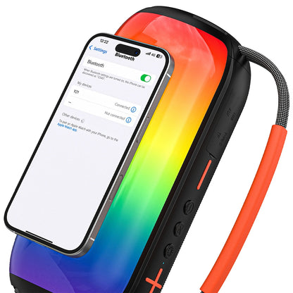 Φορητό Ηχείο Bluetooth Dudao Y21, 2 x 5W, TWS, RGB, Μαύρο