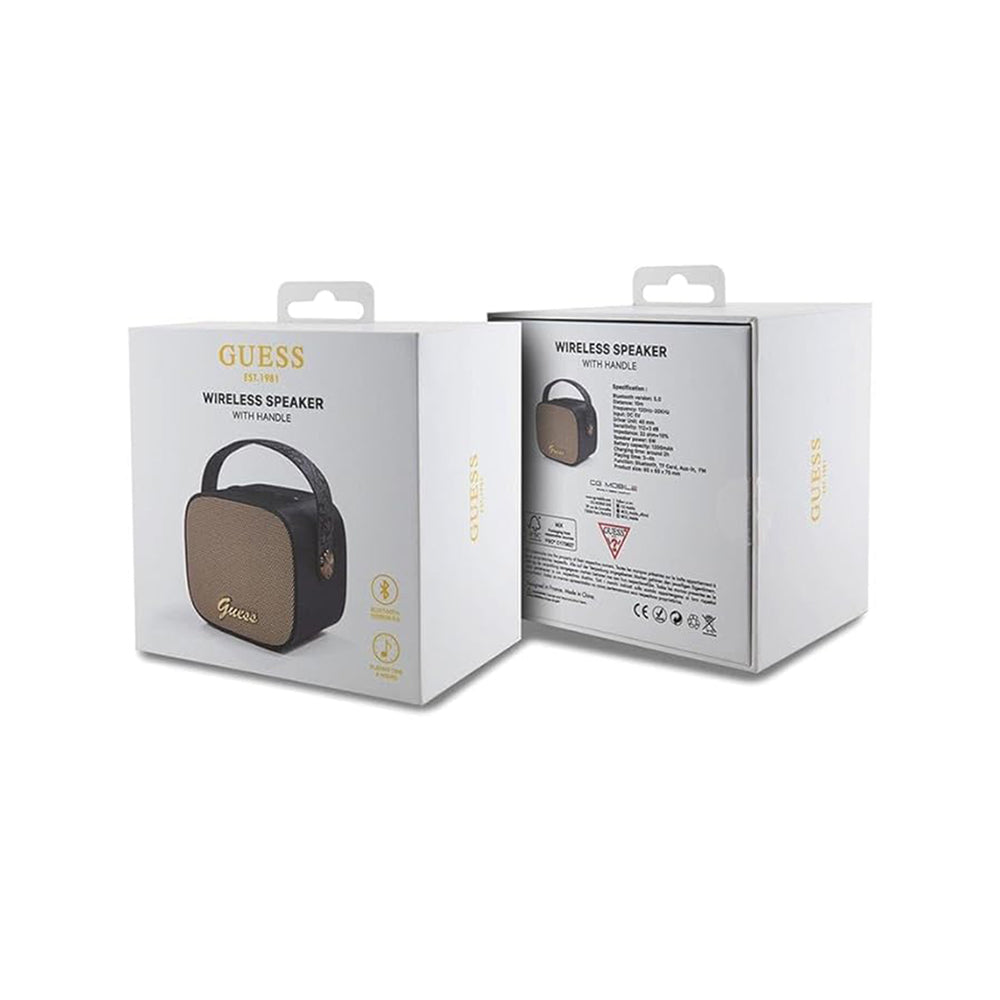 Φορητό Ηχείο Bluetooth Guess 4G Script Logo, 5W, Μαύρο