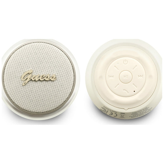 Φορητό Ηχείο Bluetooth Guess Script Μεταλλικό Λογότυπο, 5W, TWS, Χρυσό