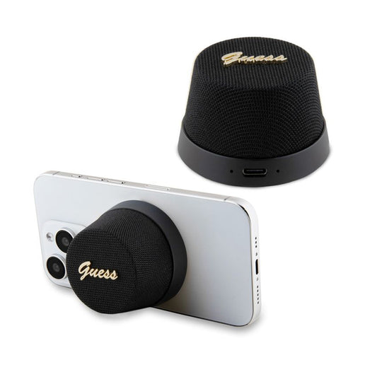 Φορητό Ηχείο Bluetooth Guess Stand Magnetic Script Metal, 3W, Μαύρο