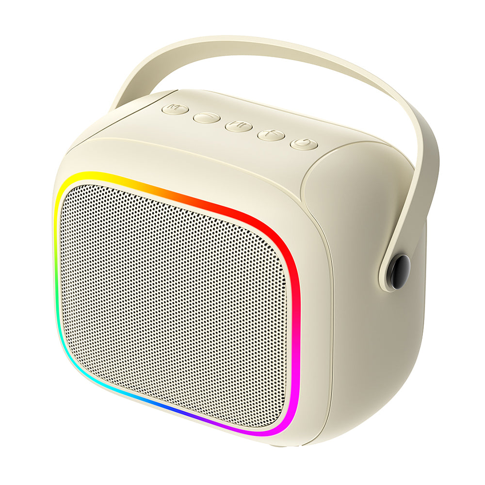 Φορητό Ηχείο Bluetooth HAVIT SK818BT Karaoke, 5W, RGB, Αδιάβροχο, Μπεζ