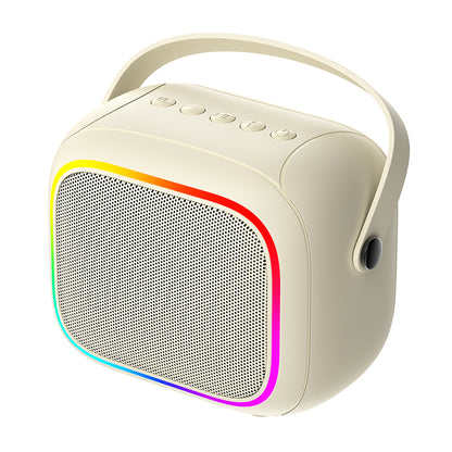 Φορητό Ηχείο Bluetooth HAVIT SK818BT Karaoke, 5W, RGB, Αδιάβροχο, Μπεζ