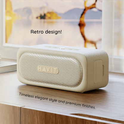 Ηχείο Bluetooth HAVIT SK905BT, 20W, Αδιάβροχο, Μπεζ