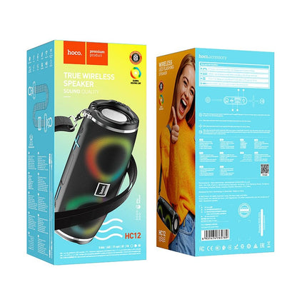 Φορητό Ηχείο Bluetooth HOCO HC12, 10W, RGB, Αδιάβροχο, Μαύρο