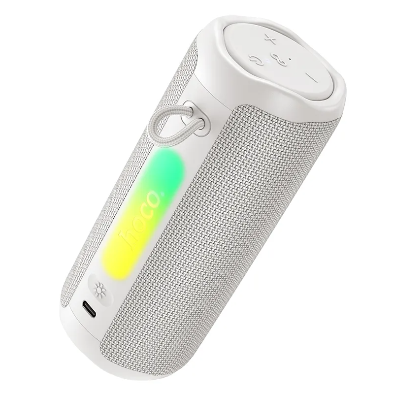 Φορητό Ηχείο Bluetooth HOCO HC50, 8W, TWS, RGB, Αδιάβροχο, Λευκό