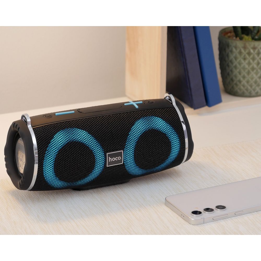 Φορητό Ηχείο Bluetooth HOCO HC12, 10W, RGB, Αδιάβροχο, Μαύρο
