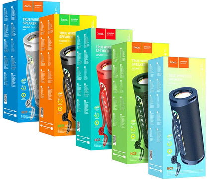 Φορητό Ηχείο Bluetooth HOCO HC9 Dazzling Pulse Sports, 10W, TWS, RGB, Μπλε