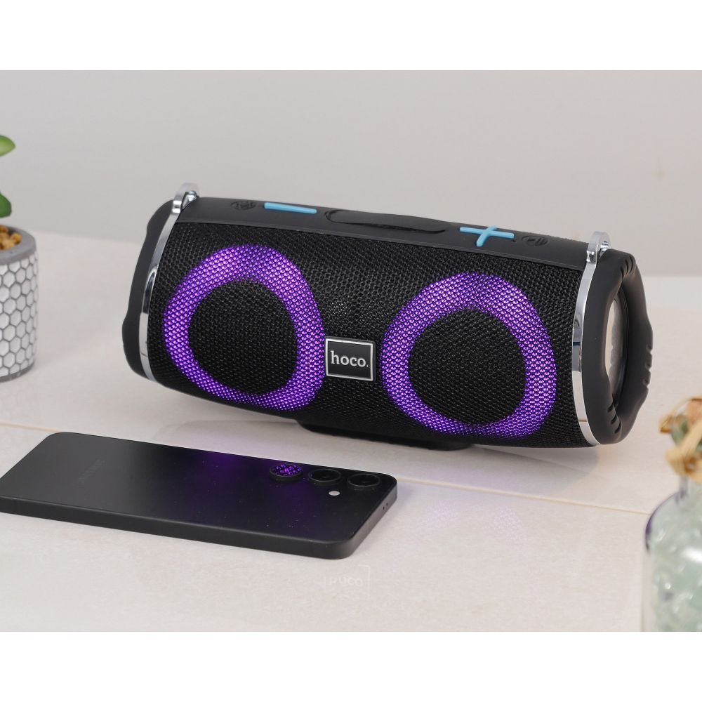 Φορητό Ηχείο Bluetooth HOCO HC12, 10W, RGB, Αδιάβροχο, Μαύρο
