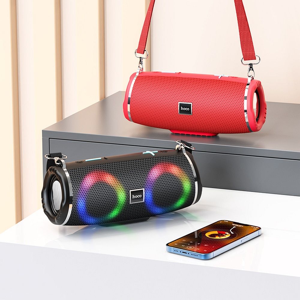 Φορητό Ηχείο Bluetooth HOCO HC12, 10W, RGB, Αδιάβροχο, Μαύρο