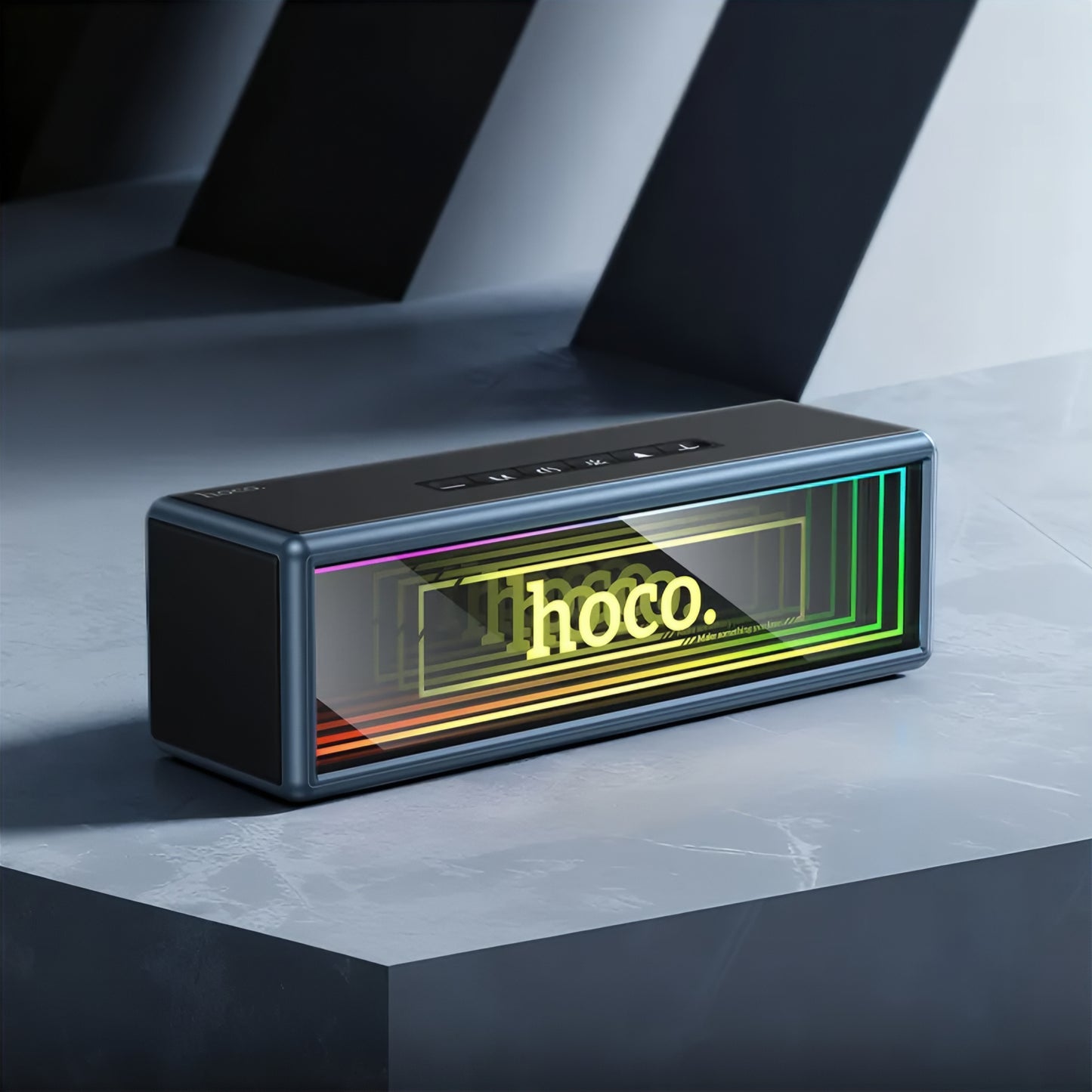 Φορητό Ηχείο Bluetooth HOCO HC40, 2 x 10W, TWS, RGB, Μαύρο