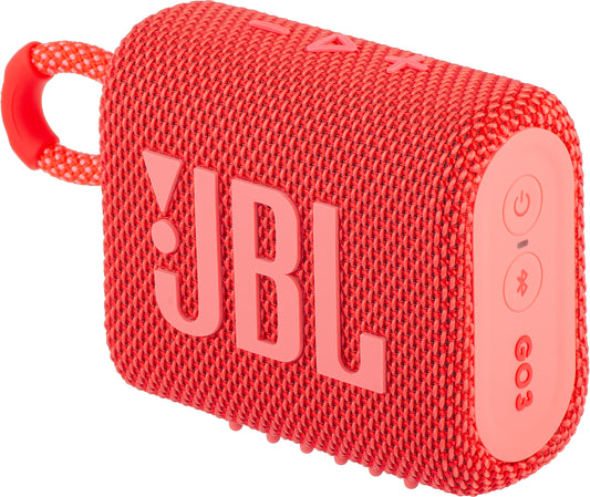 Φορητό ηχείο Bluetooth JBL GO 3, 4.2W, επαγγελματικός ήχος, αδιάβροχο, ροζ JBLGO3RED