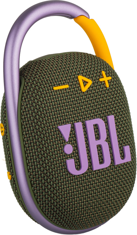 Φορητό ηχείο Bluetooth JBL Clip 4, 5W, επαγγελματικός ήχος, αδιάβροχο, πράσινο JBLCLIP4GRN