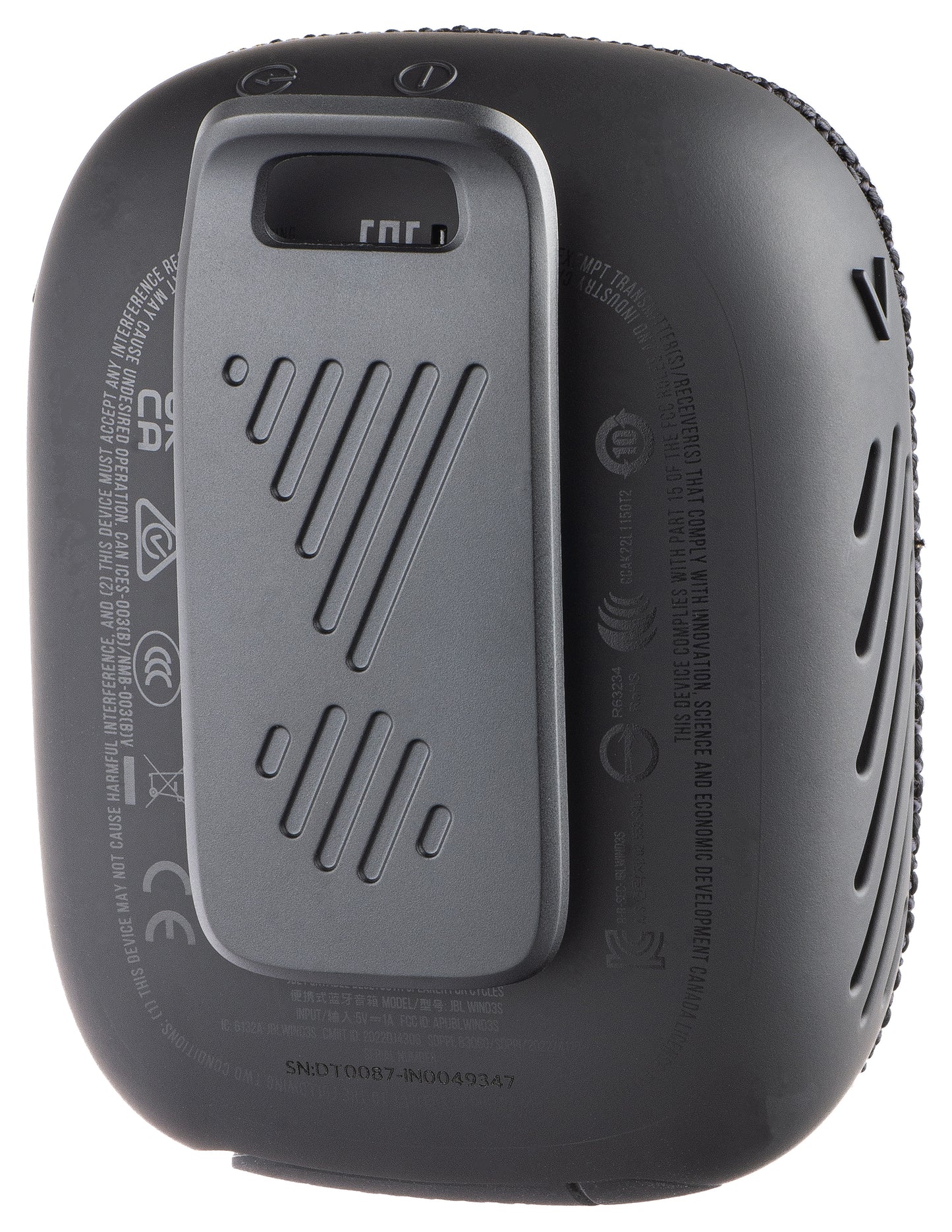 Φορητό Ηχείο Bluetooth JBL Wind 3, 5W, Αδιάβροχο, Μαύρο JBLWIND3