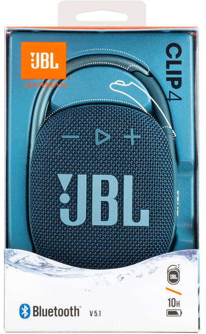 Φορητό ηχείο Bluetooth JBL Clip 4, 5W, επαγγελματικός ήχος, αδιάβροχο, μπλε JBLCLIP4BLU