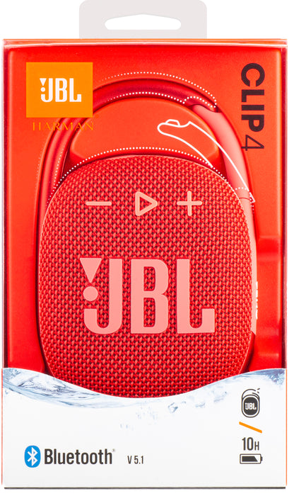 Φορητό ηχείο Bluetooth JBL Clip 4, 5W, επαγγελματικός ήχος, αδιάβροχο, ροζ JBLCLIP4RED