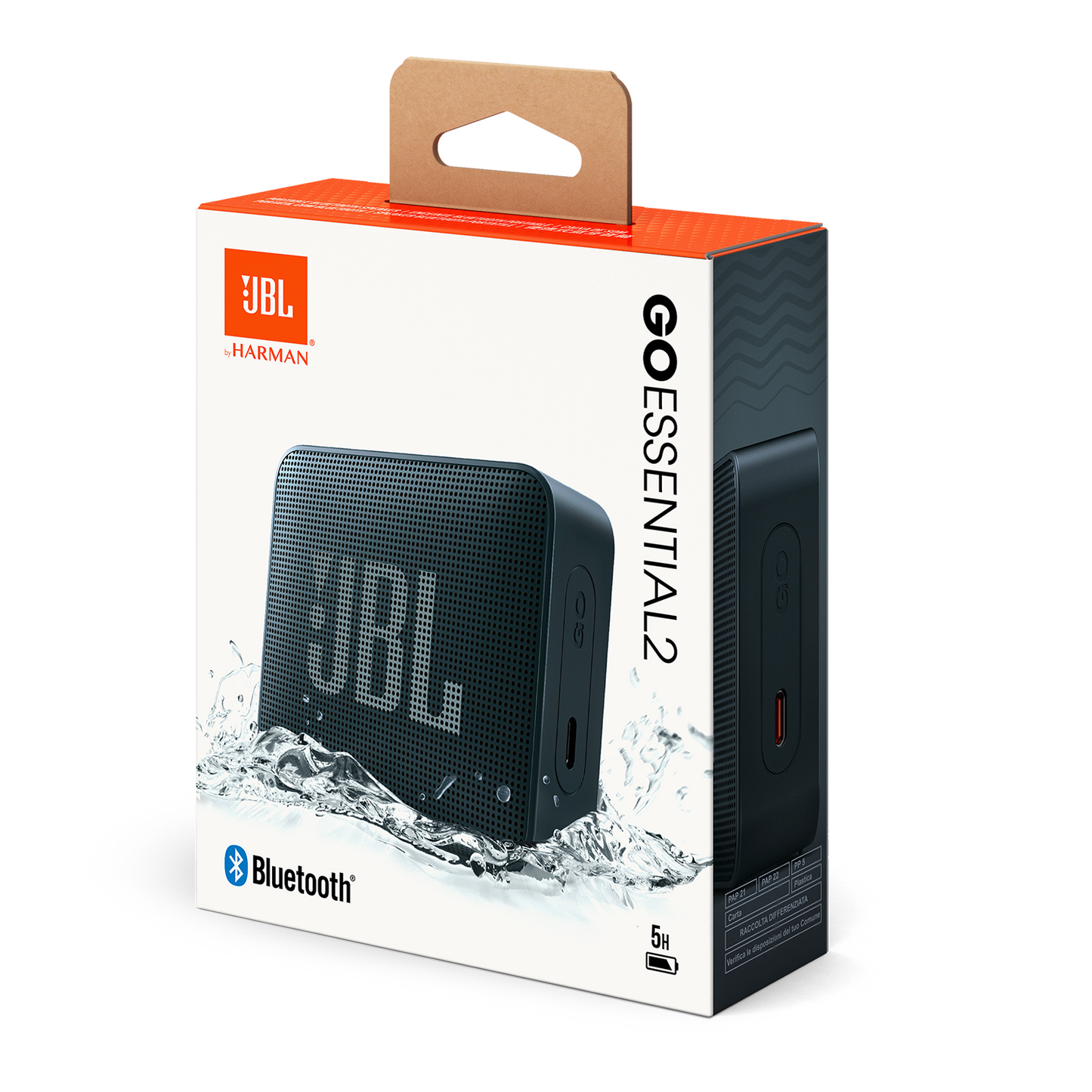 Φορητό Ηχείο Bluetooth JBL Go Essential 2, 3.1W, Pro Sound, Αδιάβροχο, Μαύρο JBLGOES2BLKCN