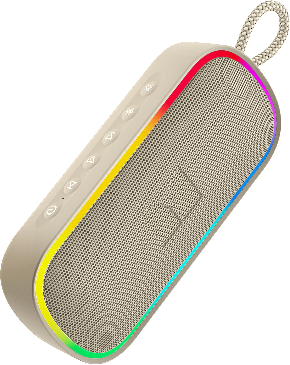 Φορητό Ηχείο Bluetooth Monster S150 Plus, 40W, TWS, RGB, Αδιάβροχο, Ανοιχτό Κρεμ