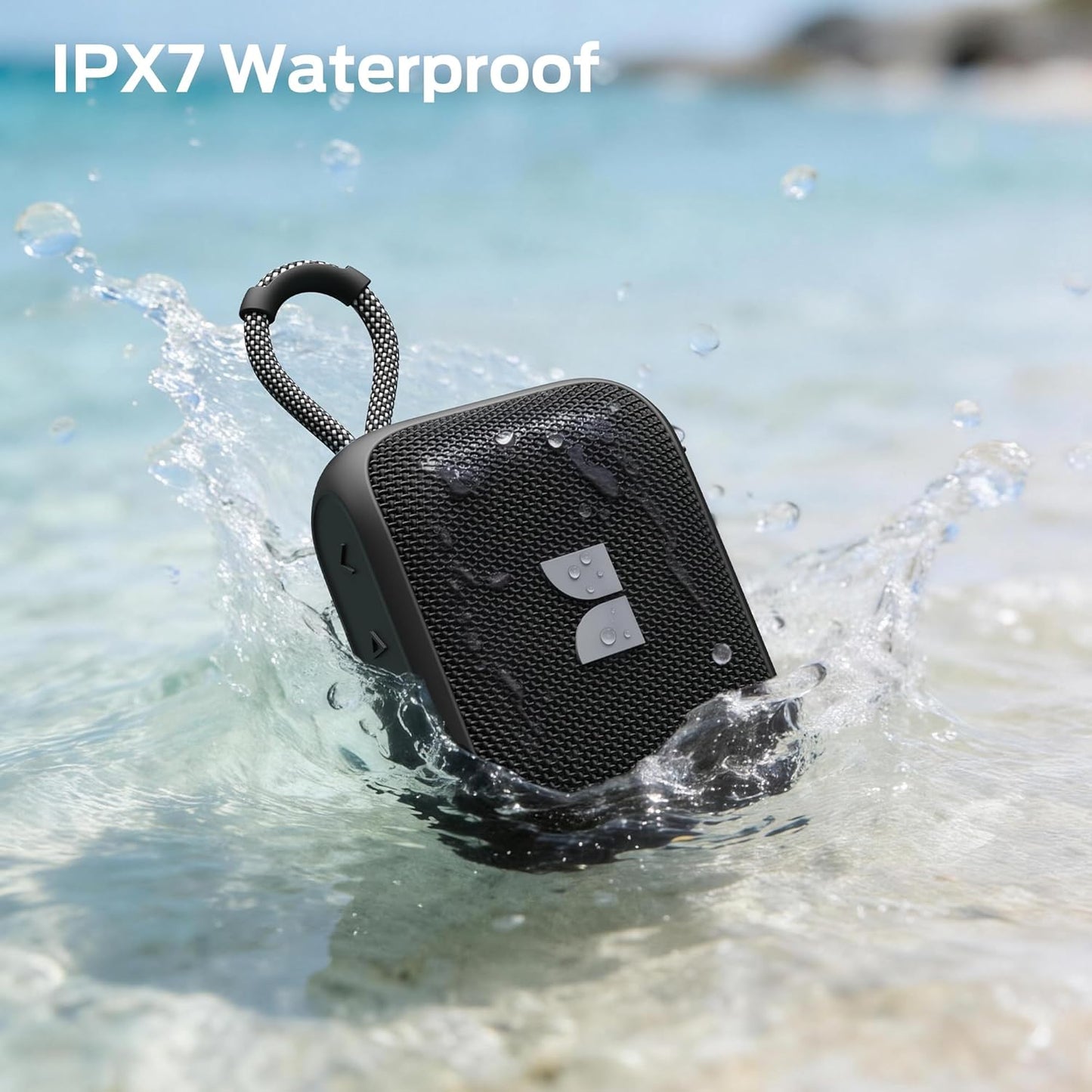 Φορητό Ηχείο Bluetooth Monster S520, 5W, TWS, RGB, Αδιάβροχο, Μαύρο