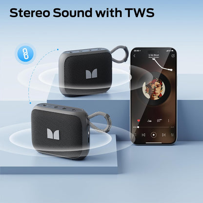 Φορητό Ηχείο Bluetooth Monster S520, 5W, TWS, RGB, Αδιάβροχο, Μαύρο