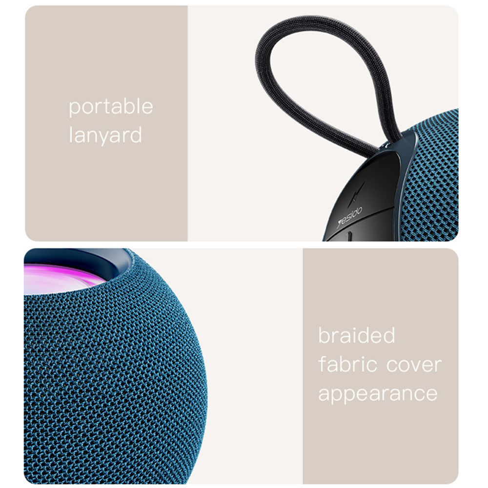 Φορητό Ηχείο Bluetooth Yesido YSW13, 5W, RGB, Μπλε