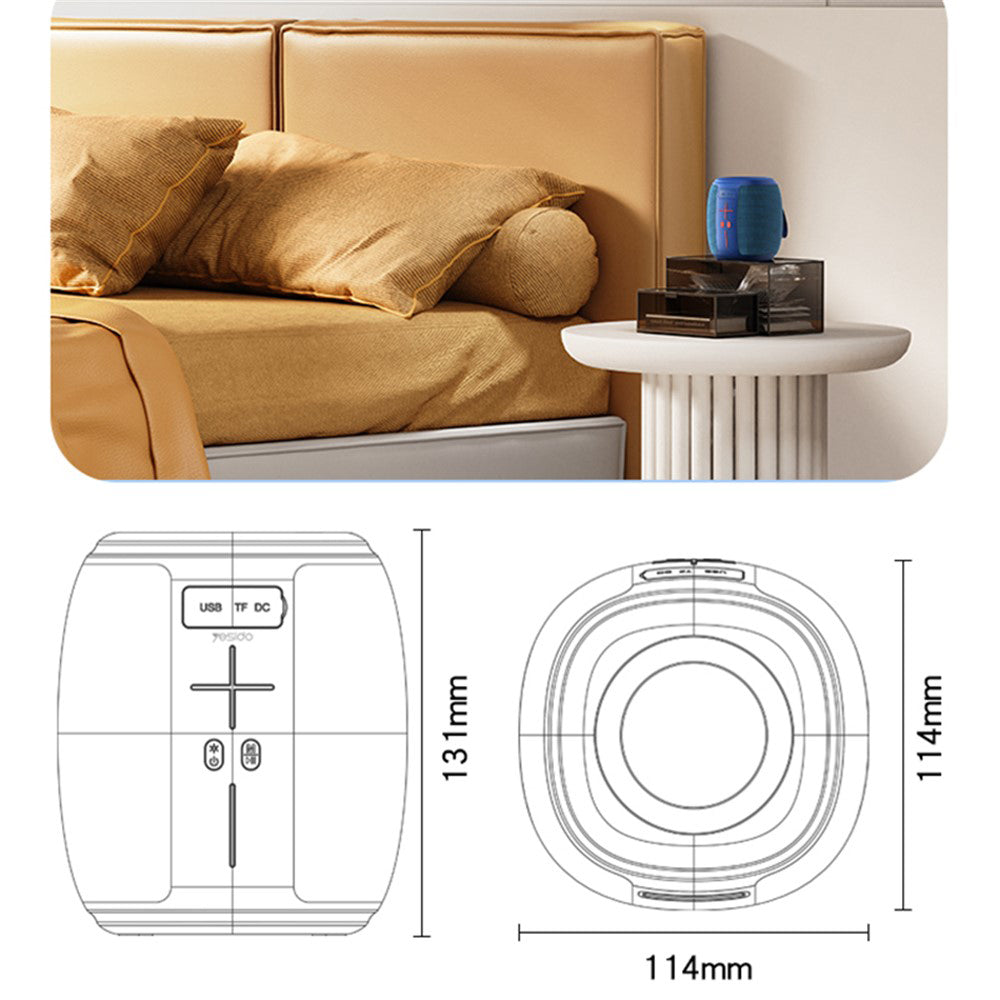 Φορητό Ηχείο Bluetooth Yesido YSW14, 5W, RGB, Μπλε