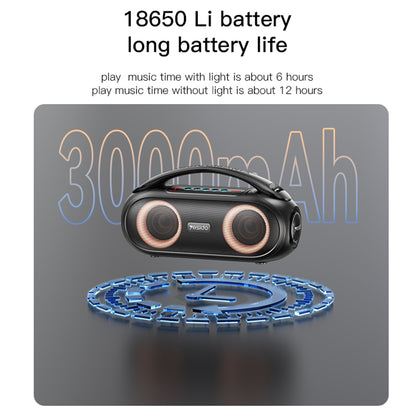 Φορητό Ηχείο Bluetooth Yesido YSW19, 40W, RGB, Αδιάβροχο, Μαύρο
