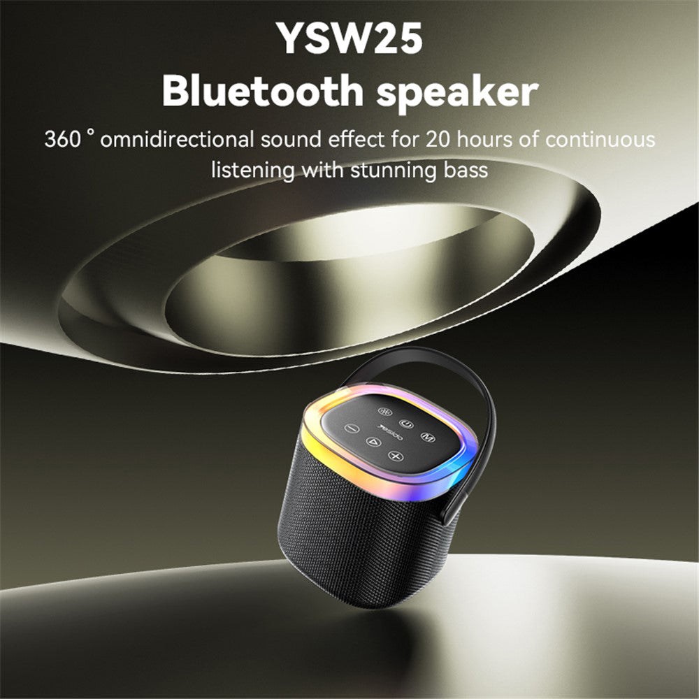 Φορητό Ηχείο Bluetooth Yesido YSW25, 5W, RGB, Μαύρο