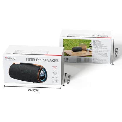 Φορητό Ηχείο Bluetooth Yesido YSW38, 30W, TWS, RGB, Μαύρο