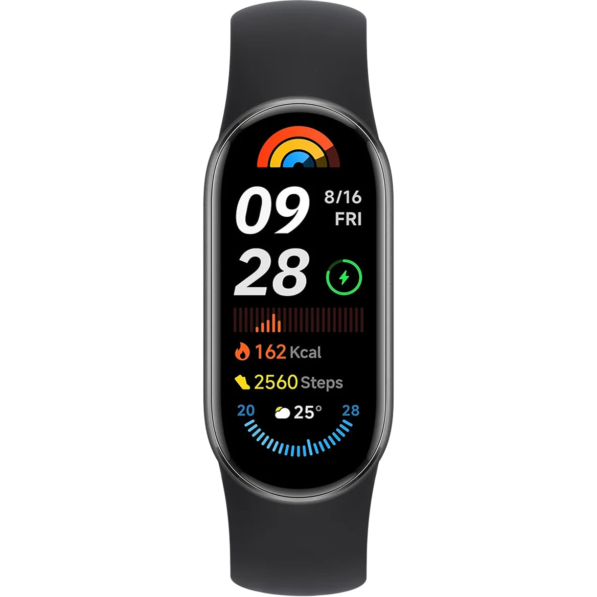 Βραχιόλι γυμναστικής Xiaomi Mi Smart Band 9, μαύρο BHR8337GL