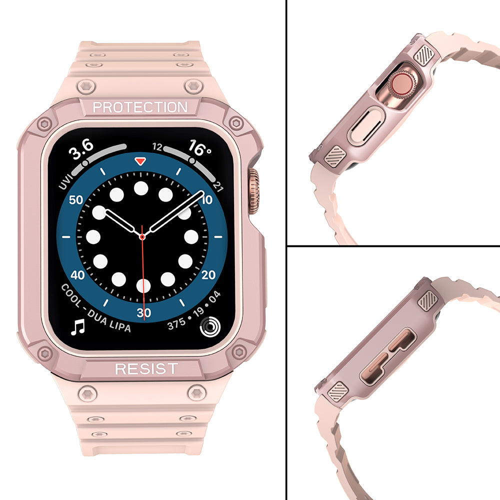 Θωρακισμένη θήκη OEM για Apple Watch 41mm / 40mm / 38mm Series, ροζ