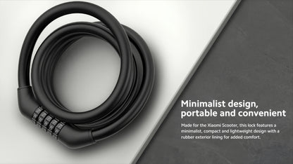 Καλώδιο Αντικλεπτικό Xiaomi για Ηλεκτρικό Πατίνι, Μαύρο BHR6751GL