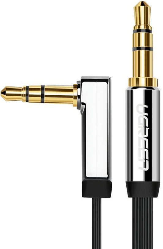 UGREEN AV119 Angled 3.5mm - 3.5mm Audio Cable, 2m, Black