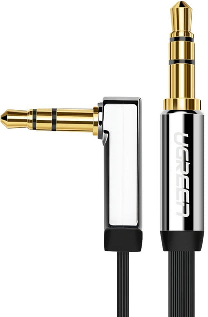 Καλώδιο Ήχου 3.5mm - 3.5mm UGREEN AV119 Angled, 3m, Μαύρο