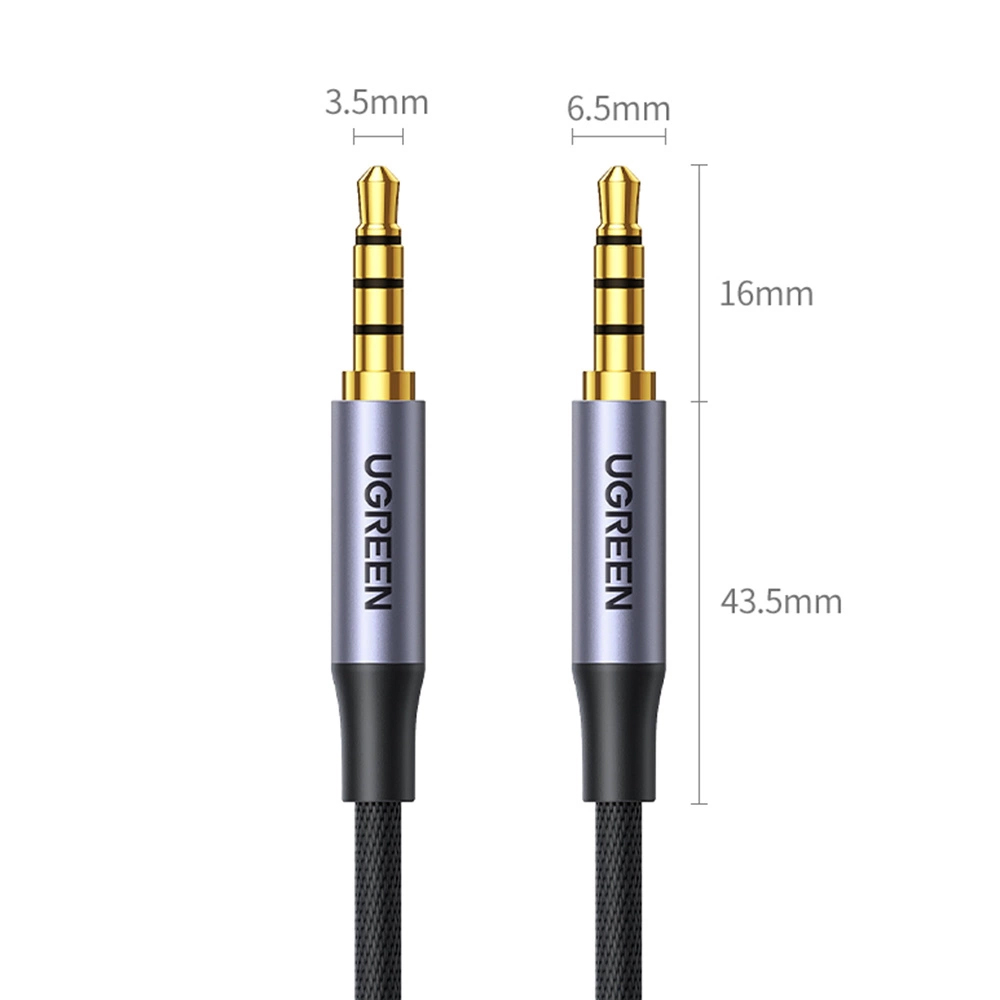 Καλώδιο ήχου 3,5mm - 3,5mm UGREEN AV183, 1,5μ, Μαύρο