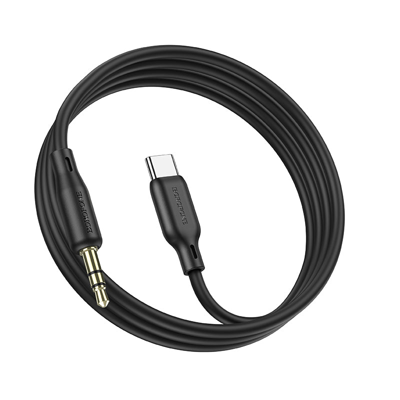 Καλώδιο ήχου 3.5mm - USB-C Borofone BL18, 1m, Μαύρο 