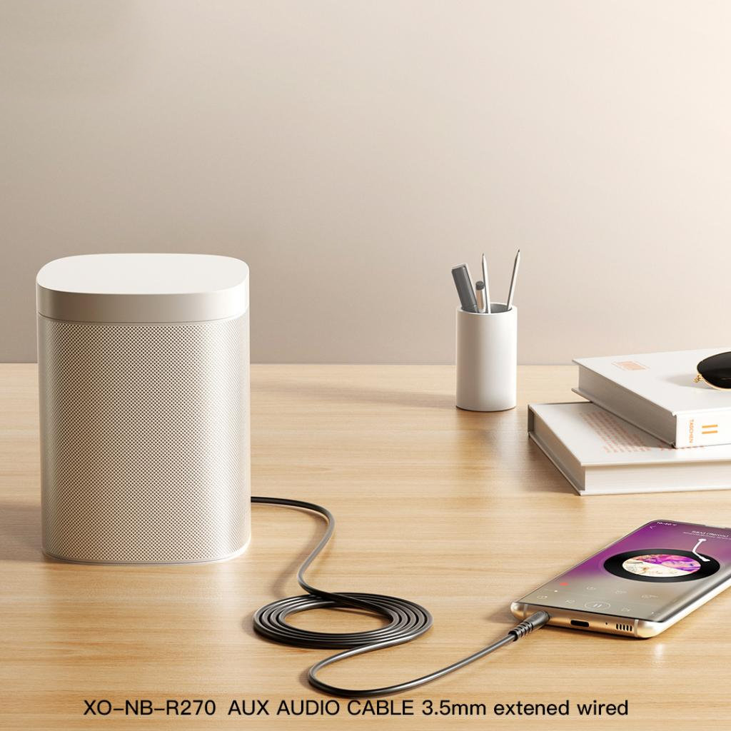Καλώδιο Ήχου 3.5mm - 3.5mm XO Design NB-R270, 1m, Λευκό