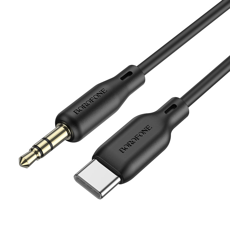 Καλώδιο ήχου 3.5mm - USB-C Borofone BL18, 1m, Μαύρο 