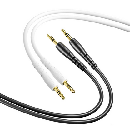 Καλώδιο Ήχου 3.5mm - 3.5mm XO Design NB-R270, 1m, Λευκό