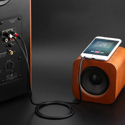 3.5mm Audio Cable - 2 x RCA UGREEN AV116, 1m, Black