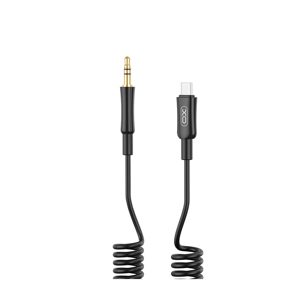 Καλώδιο ήχου USB-C - 3.5mm XO Design NB-R255B, 1m, Μαύρο 