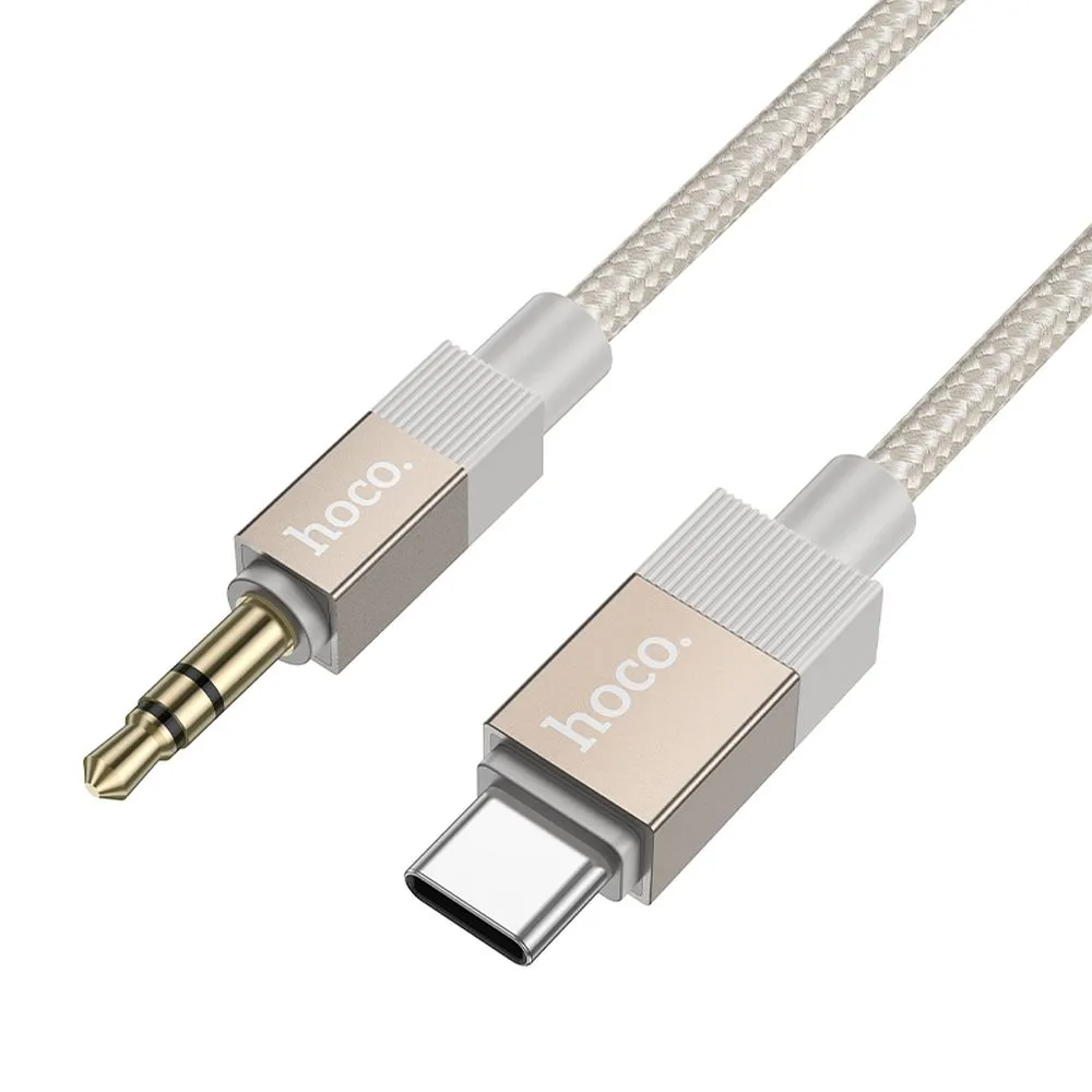 Καλώδιο Ήχου USB-C - 3.5mm HOCO UPA32B, 1m, Χρυσό