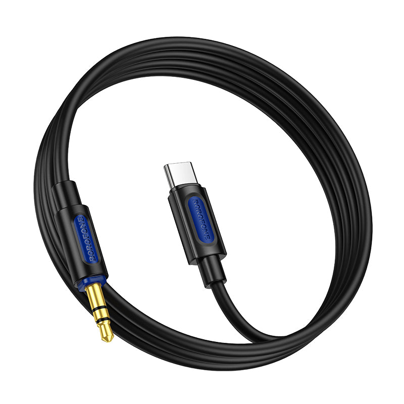 Καλώδιο ήχου USB-C - 3.5mm BL20, 1m, Μαύρο 